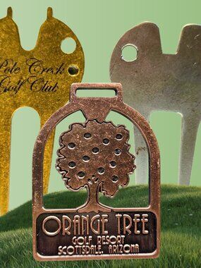 3 Vintage Golf Ball Markers